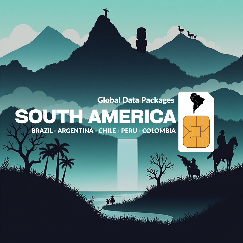 South America eSIM 50GB – 30 Days