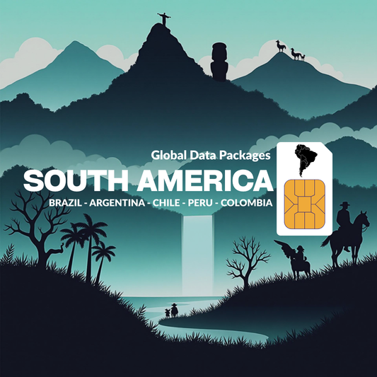 South America eSIM 30GB – 30 Days