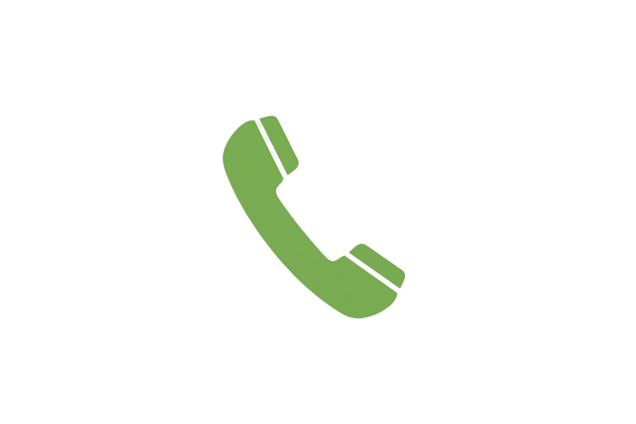 generate a call icon with green hex code #5C914E