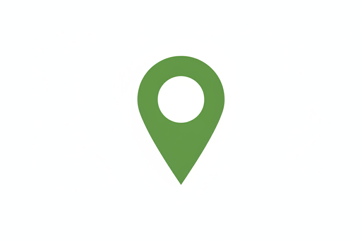 generate a location icon with the green hex code #5C914E